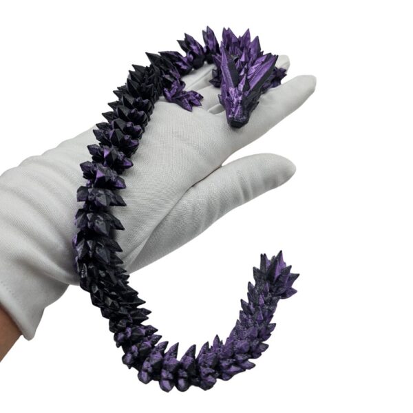 Kryształowy Smok Czarno-Fioletowy – 39 cm sonco.pl