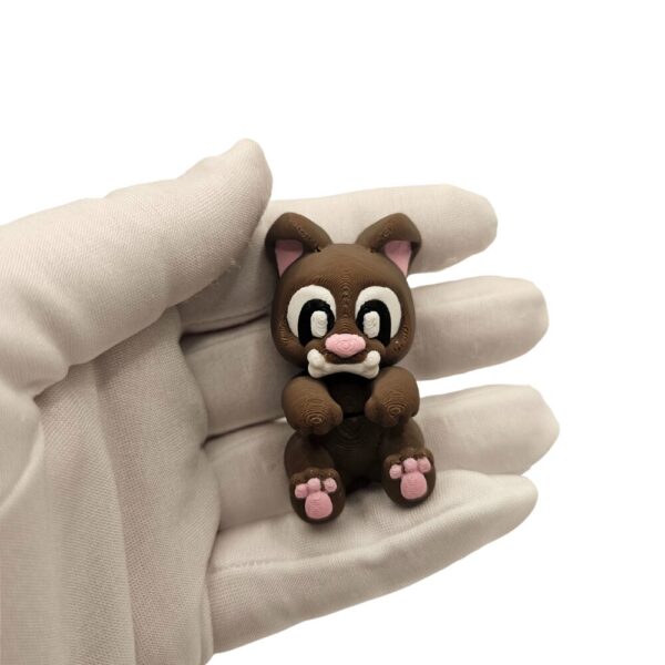 Brązowy Piesek z Kością | Minisek sonco.pl