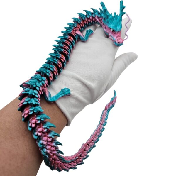 Niebiesko Różowy Chiński Smok – 45 cm sonco.pl