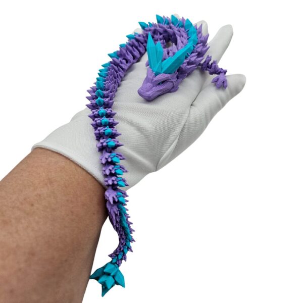 Fioletowy Kryształowy Smok – 40 cm, sonco.pl