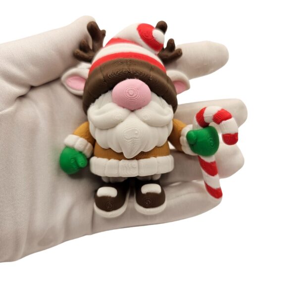 Świąteczny Gnom z Cukierkową Laską | Figurka sonco.pl