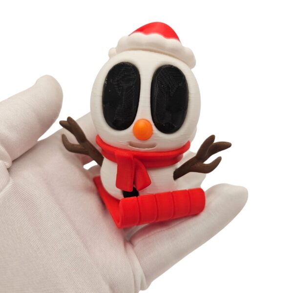 Blob Bałwan z Czapką Mikołaja | Figurka sonco.pl