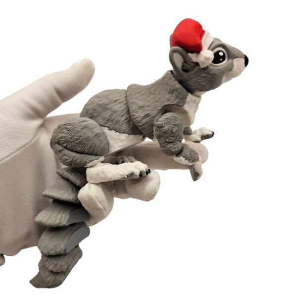 Wiewiórka z Czapką Mikołaja | Figurka sonco.pl