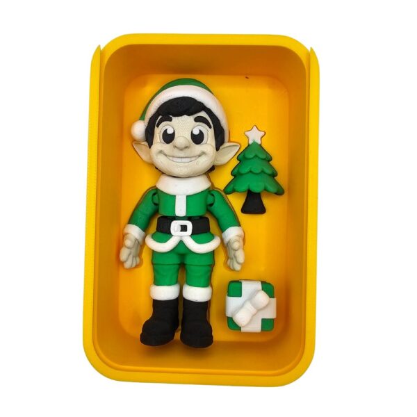 Elf z Prezentami w Pudełku | Magnes sonco.pl