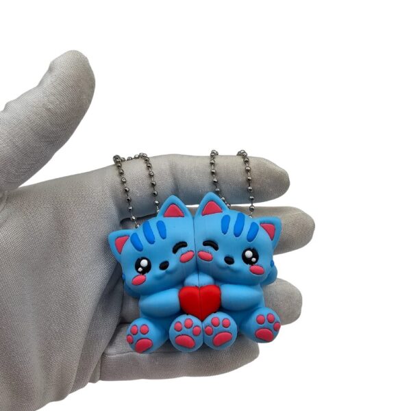 Niebieskie kotki na Magnes | Breloki sonco.pl