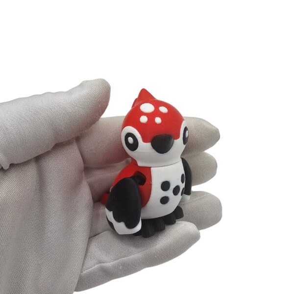 Dzięciołek Kawaii Czerwony | Flexi Figurka sonco.pl