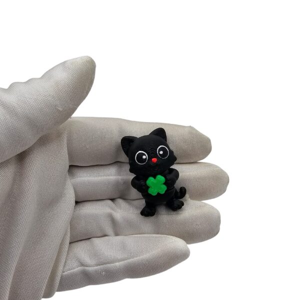 Czarny Kot z Koniczynką | Flexi Minisek sonco.pl