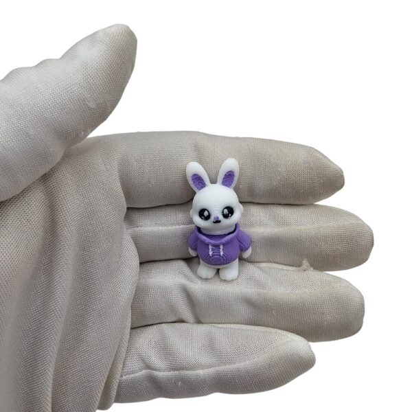 Mini Biały Króliczek w Bluzie | Flexi Minisek sonco.pl